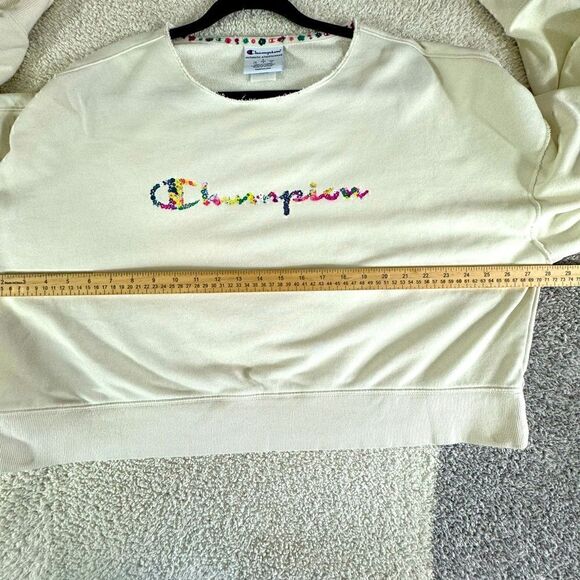 Champion Sweatshirt womens large french terry logo oversized camps athleisure - Picture 8 of 12